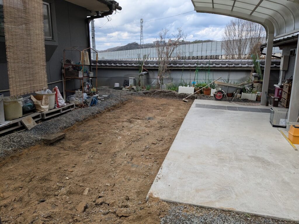 駐車場土間コンクリート打設工事