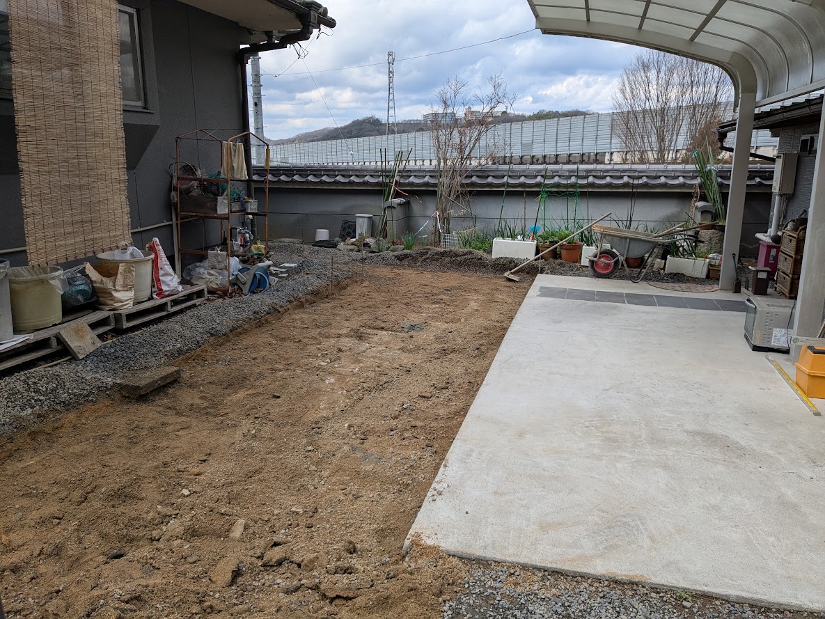 駐車場土間コンクリート打設工事